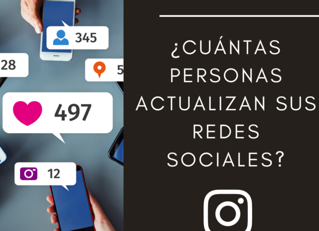 ¿Cuánta gente actualiza sus redes sociales?